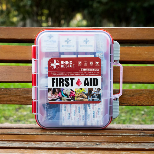 Rhino Rescue 350 Pieces All Purpose First Aid Kit Home