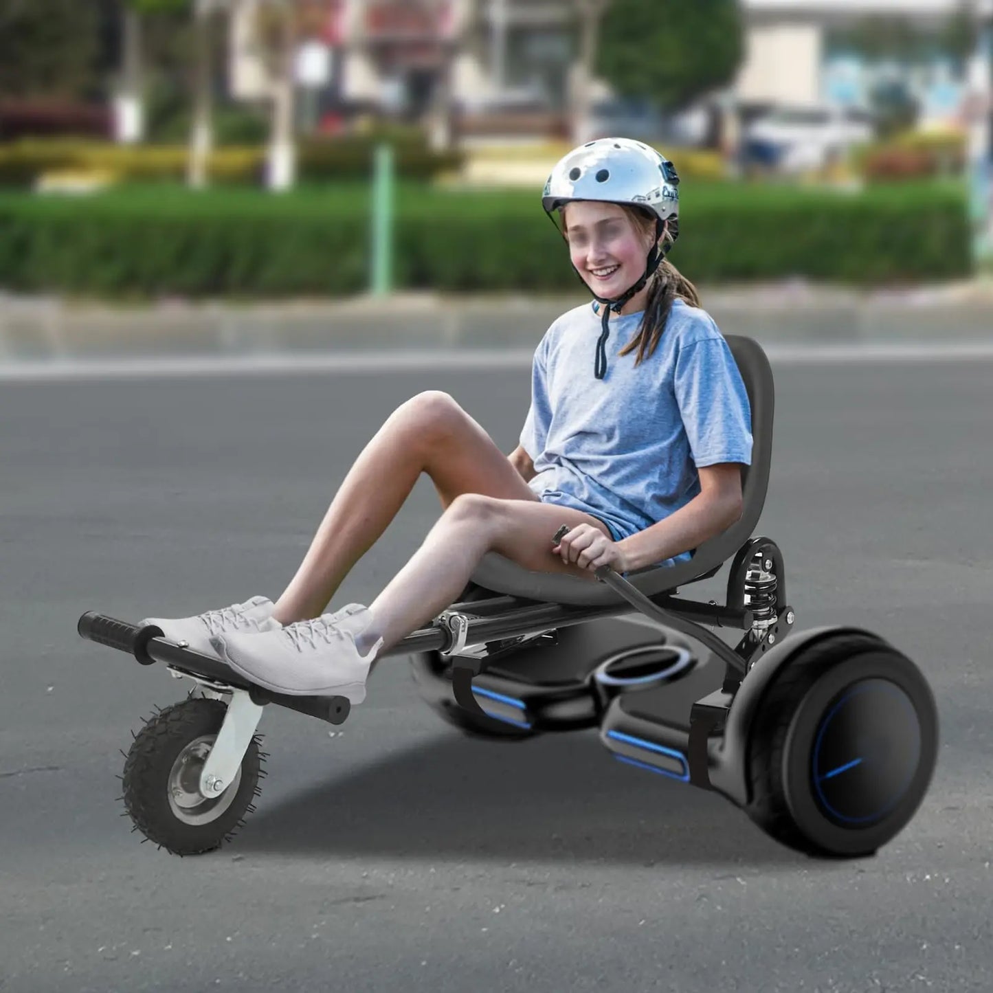 Bymaocar Hoverboard Seat Attachment Go Kart With Rear Shock Absorption