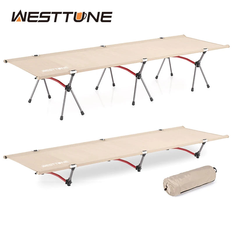 WESTTUNE Ultra Light Aluminum Folding Bed For Camping