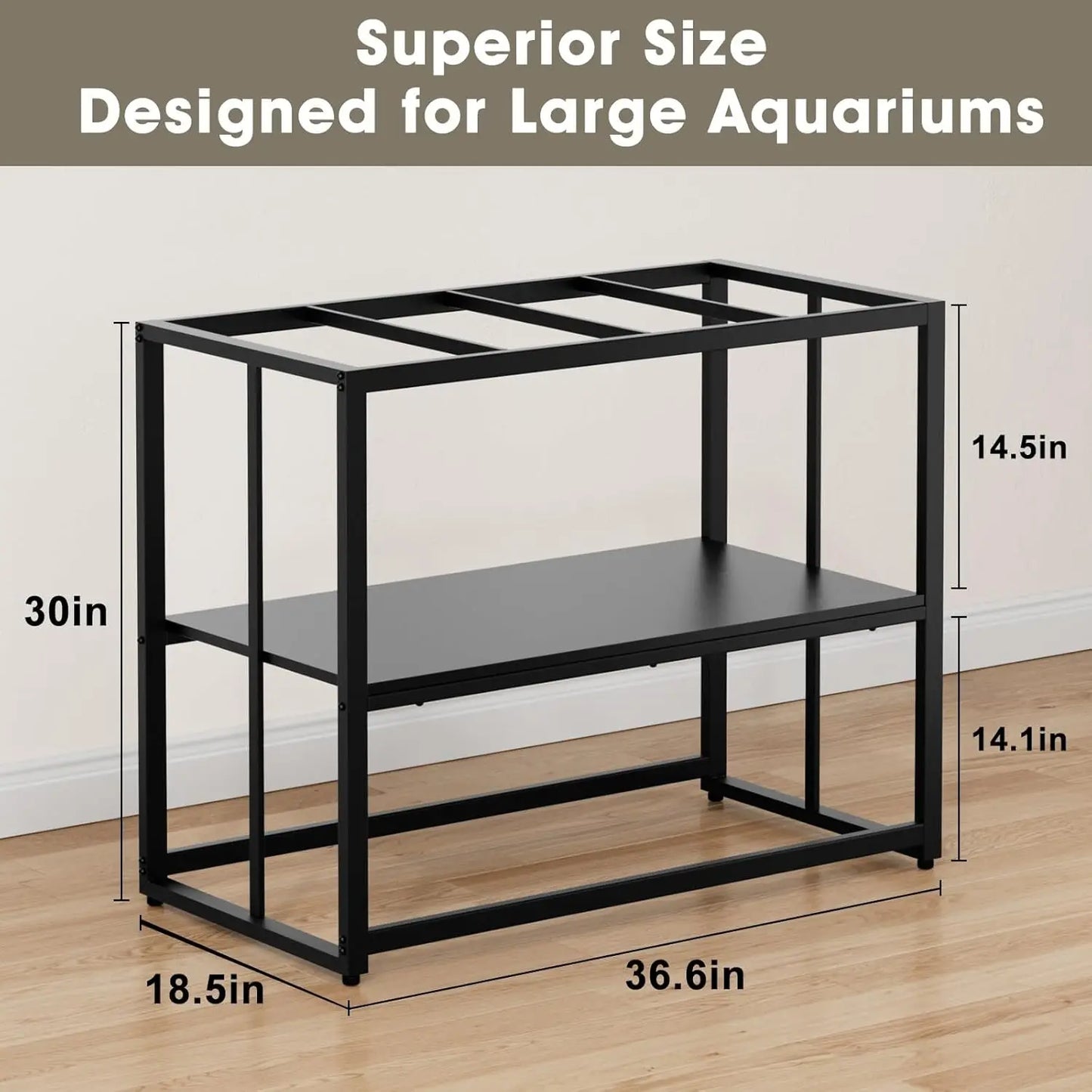Metal Aquarium Stand 660LBS Capacity for Home Office