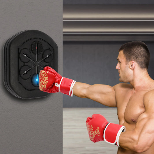 Bymaocar Wall Mounted Bluetooth Boxing Trainer With Gloves
