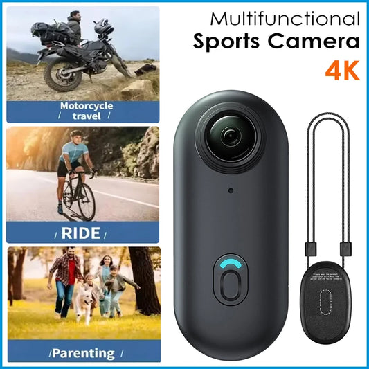 Outdoor Sports Action Camera 4K FHD Helmet Mount For Bicycle