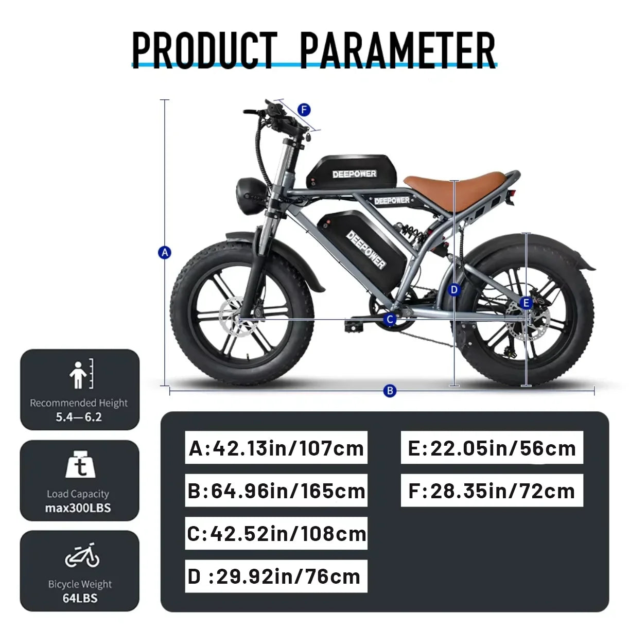 DEEPOWER S7Pro Off Road Electric Bike
