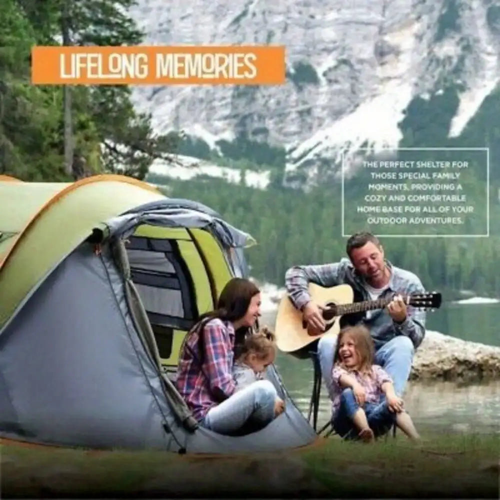 Easy Pop Up Camping Tent With Two Doors Waterproof