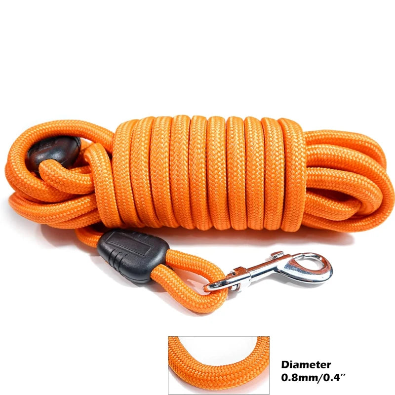 Durable Nylon Rope Dog Leash For Training and Recall For Medium and Large Dogs