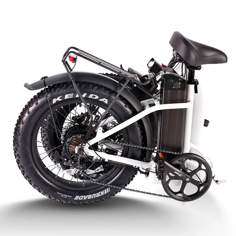 Foldable 1400W Peak Electric Fat Tire Ebike For Commuters