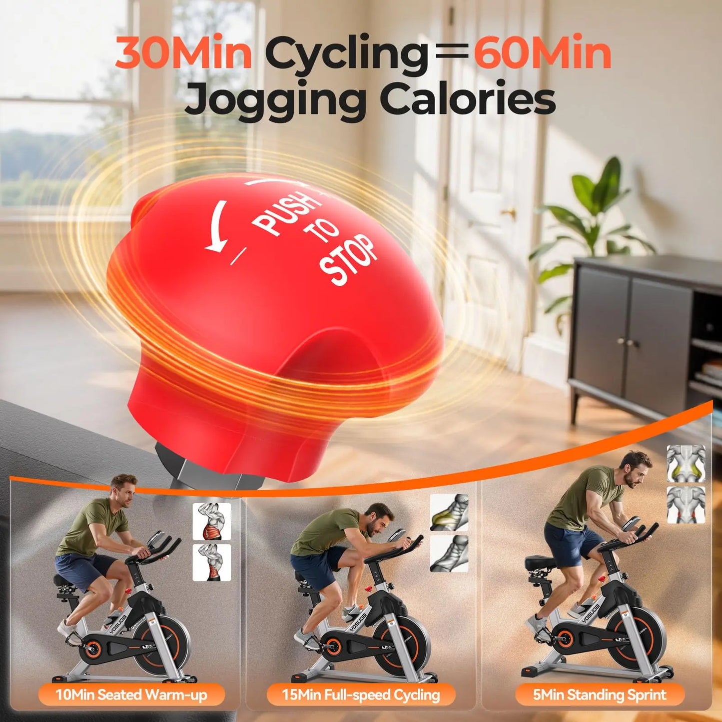 YOSUDA Indoor Cycling Bike With Exclusive App And Magnetic Resistance