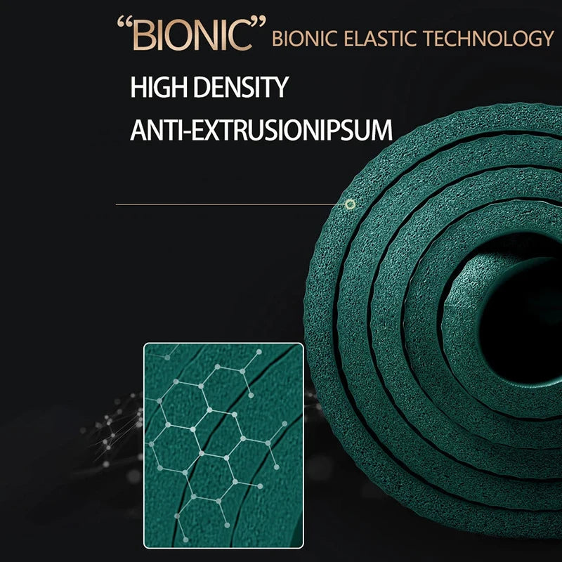 LINGPENG Thick NBR Yoga Mat Anti-Slip for Exercise