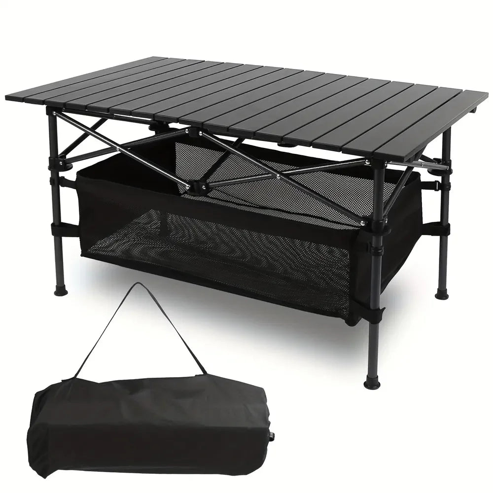 Roll-Up Ultra Compact Portable Beach Table For Camping And Travel