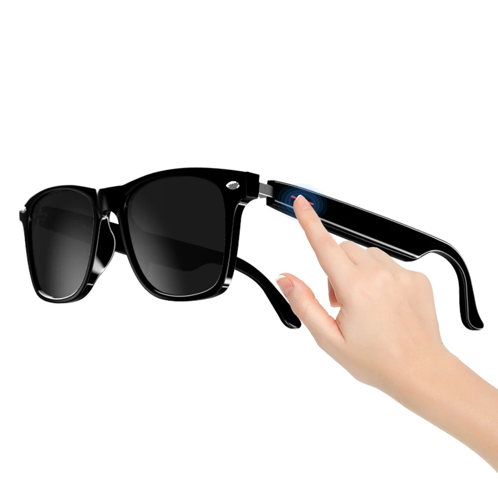 Alloet Smart Glasses AI Voice Assistant With Camera Open Ear Audio