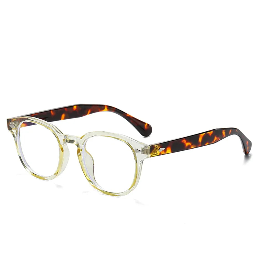 JNPCXI Retro Round Sunglasses UV400 Rivet Style