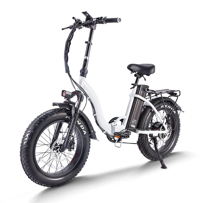 Foldable 1400W Peak Electric Fat Tire Ebike For Commuters