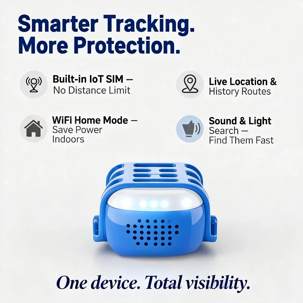 WANWAYTECH GPS Pet Tracker Unlimited Distance IoT WiFi Locator