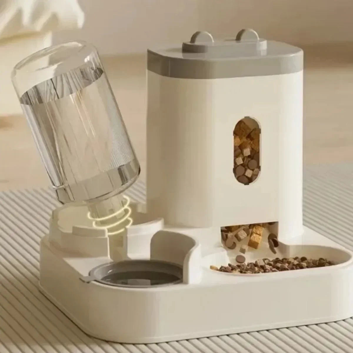 Automatic Pet Feeder And Water Fountain For Cats And Dogs Large Capacity