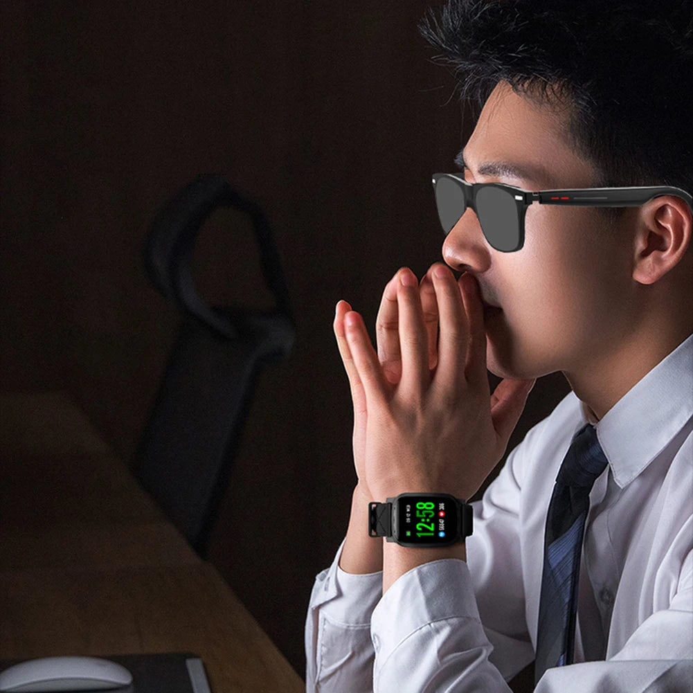 Alloet Smart Glasses AI Voice Assistant With Camera Open Ear Audio