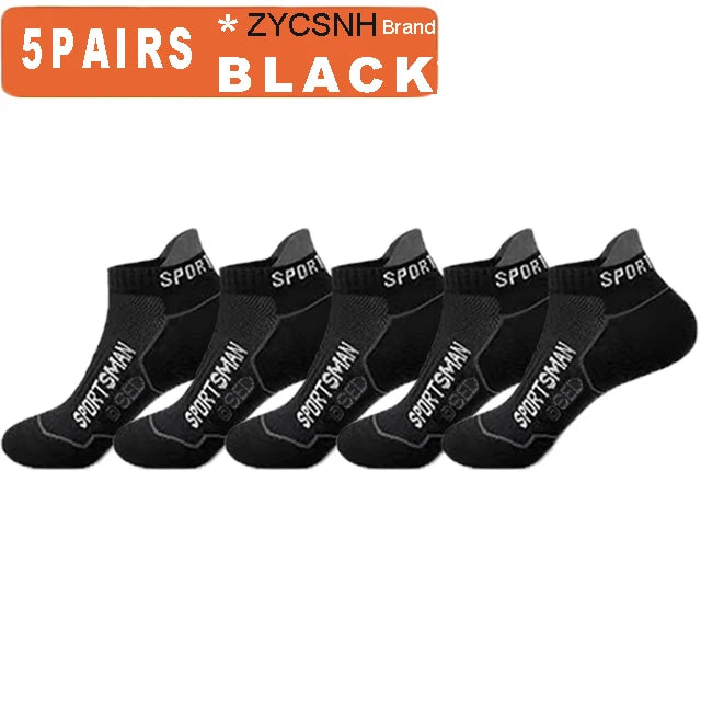 ZYCSNH Mens Breathable Cotton Ankle Socks Summer Sports