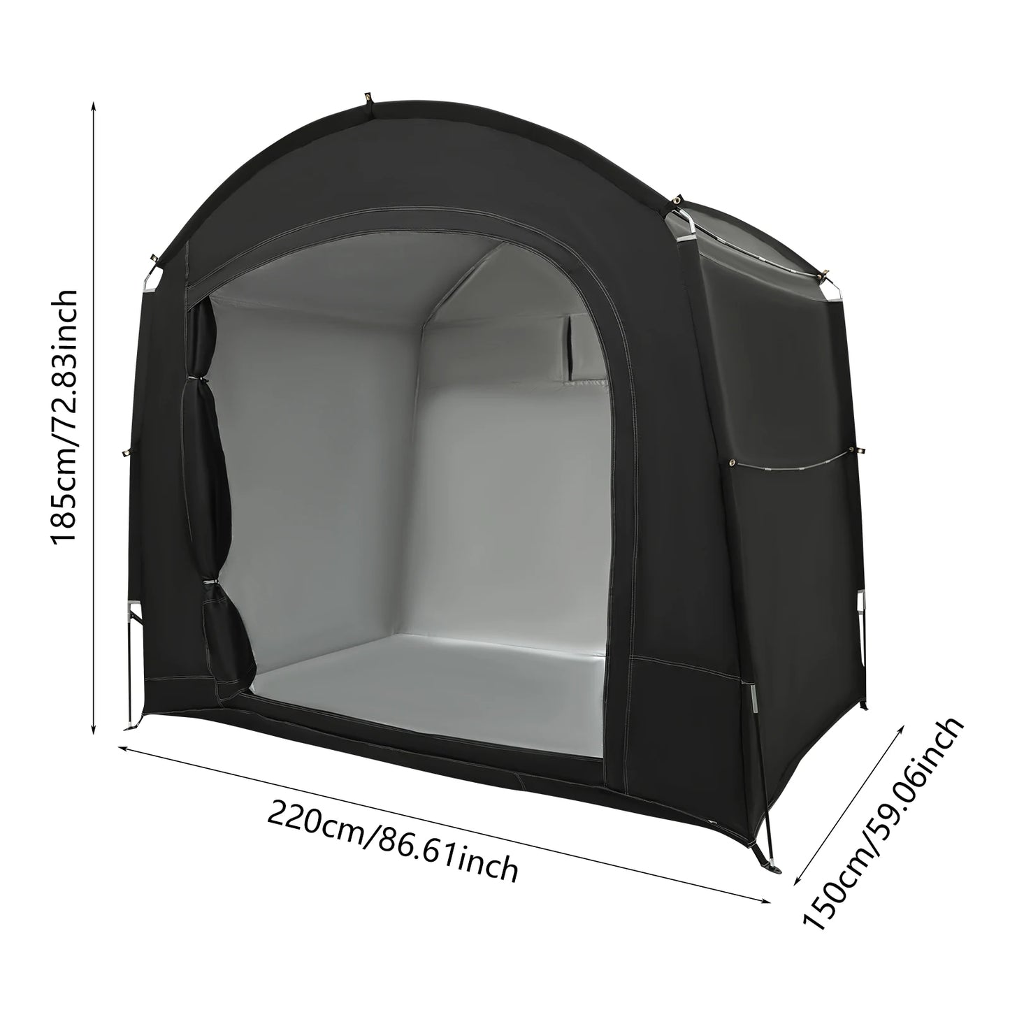 Portable Bike Storage Shed Waterproof Bicycle Shelter