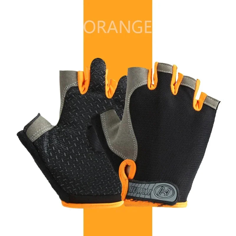 Breathable Anti Slip Half Finger Cycling Gloves For Men Women