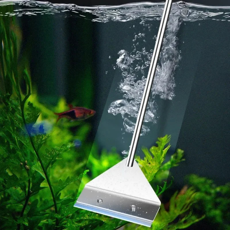 Fish Tank Cleaning Tool Dual-Use Glass Algae Scraper For Aquarium