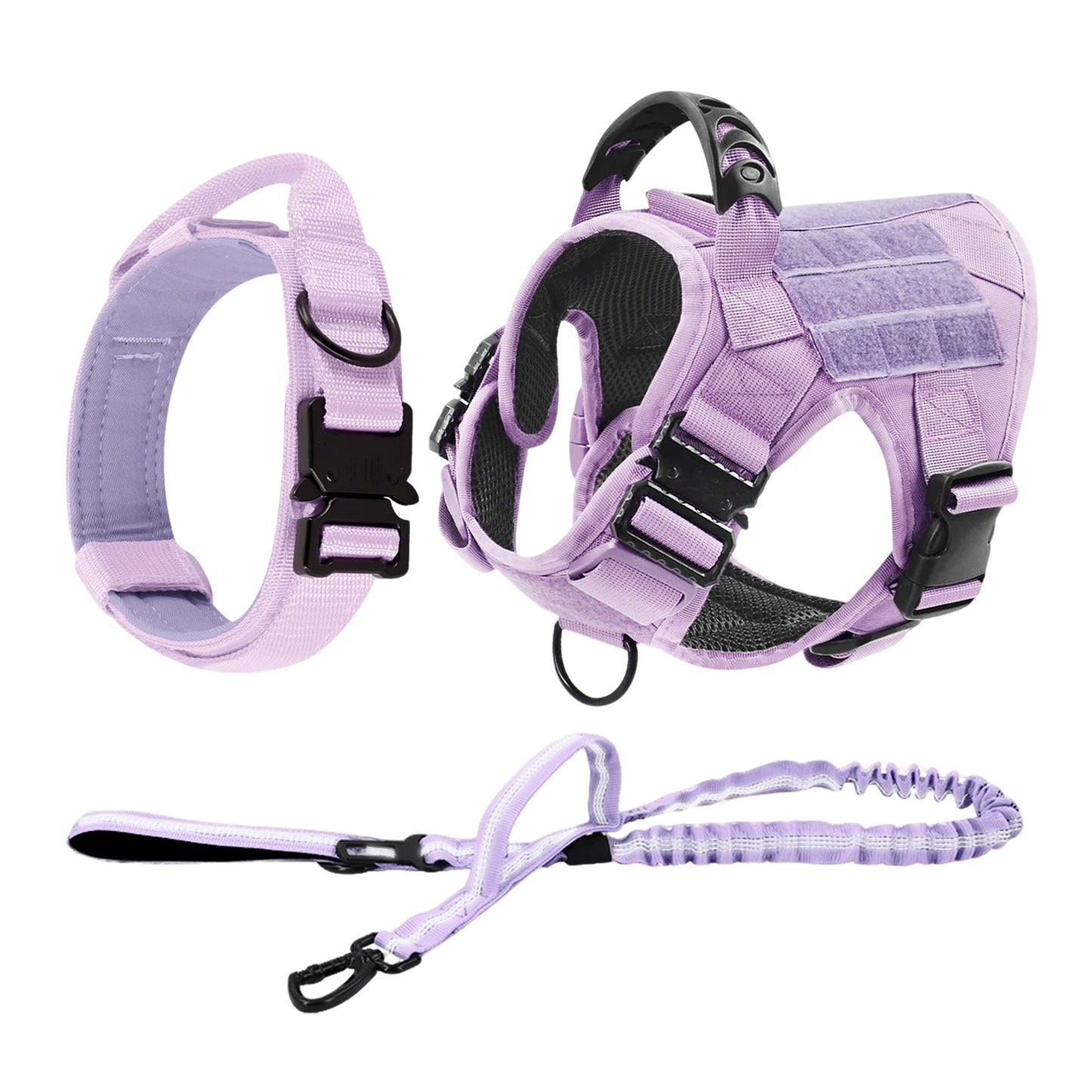 PETRAVEL Pink Camouflage Dog Harness For Large And Medium Dogs