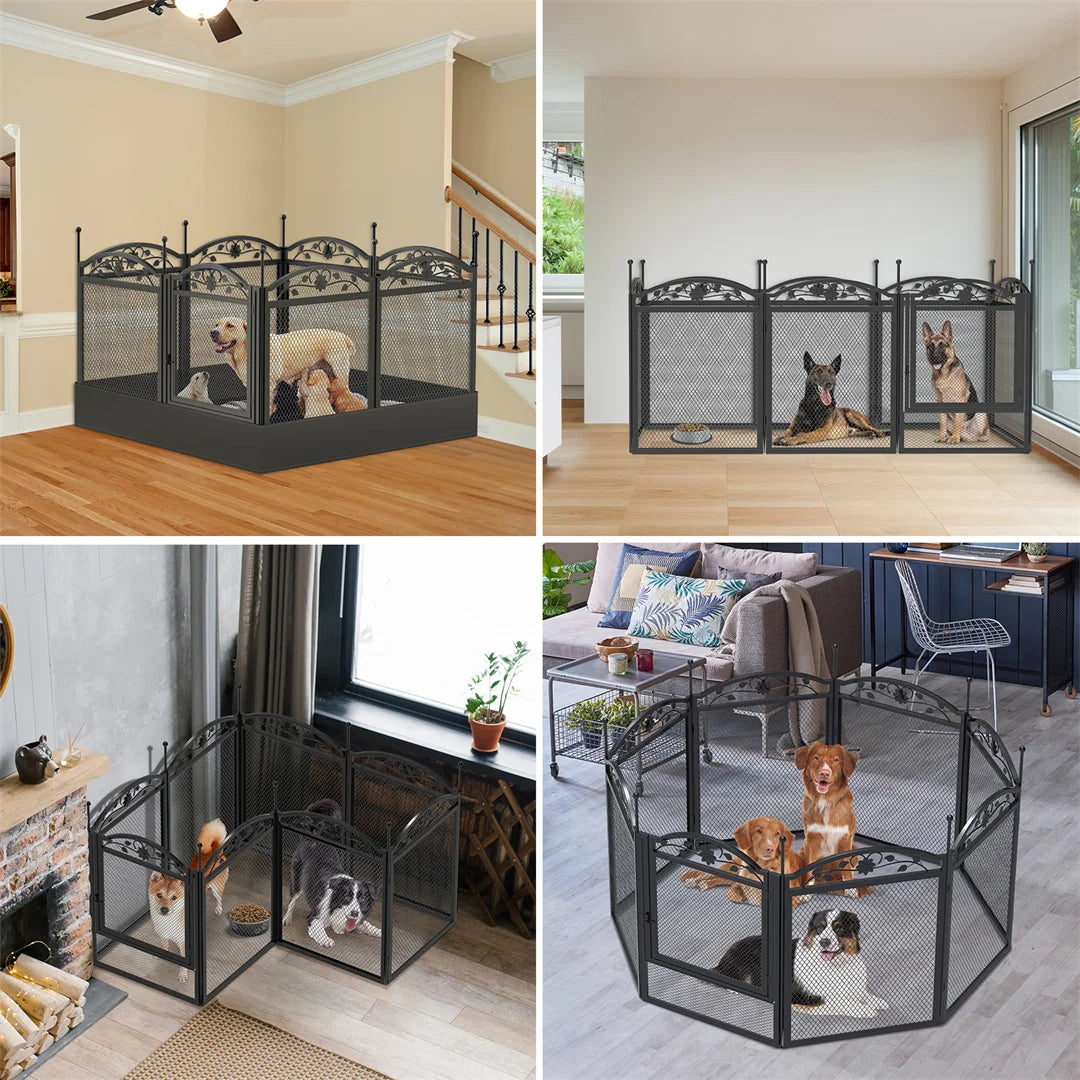 BINGOPAW Heavy Duty Dog Playpen for Outdoor and Indoor Use