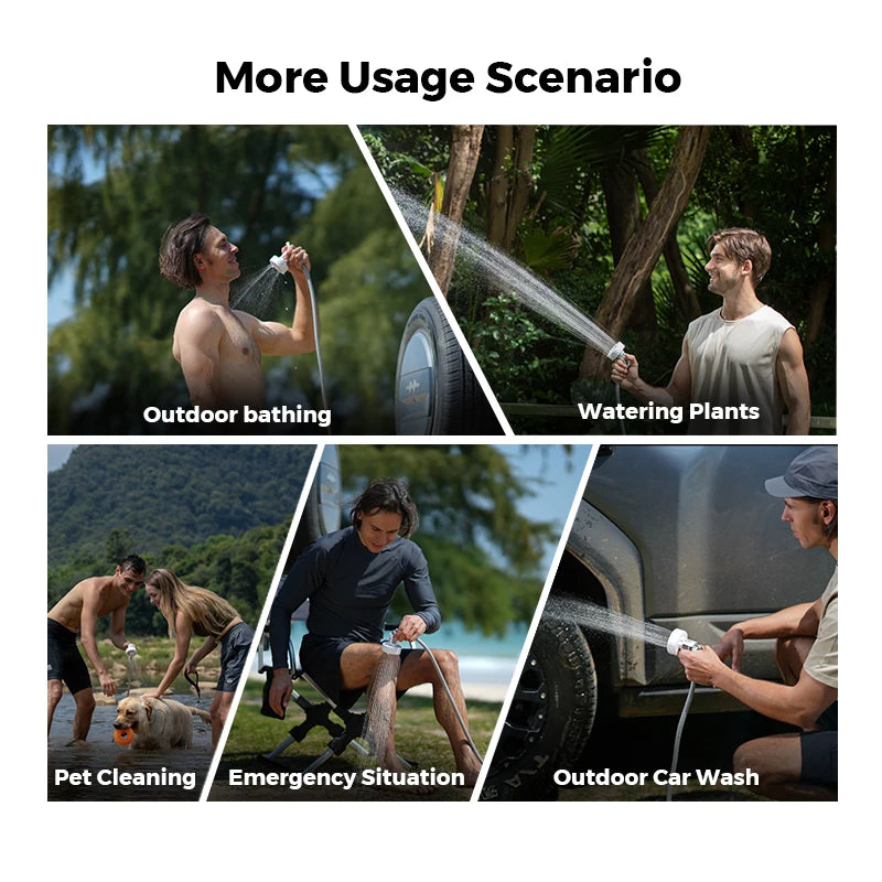 Flextailgear Portable Outdoor Camping Shower Pump IPX7 Waterproof