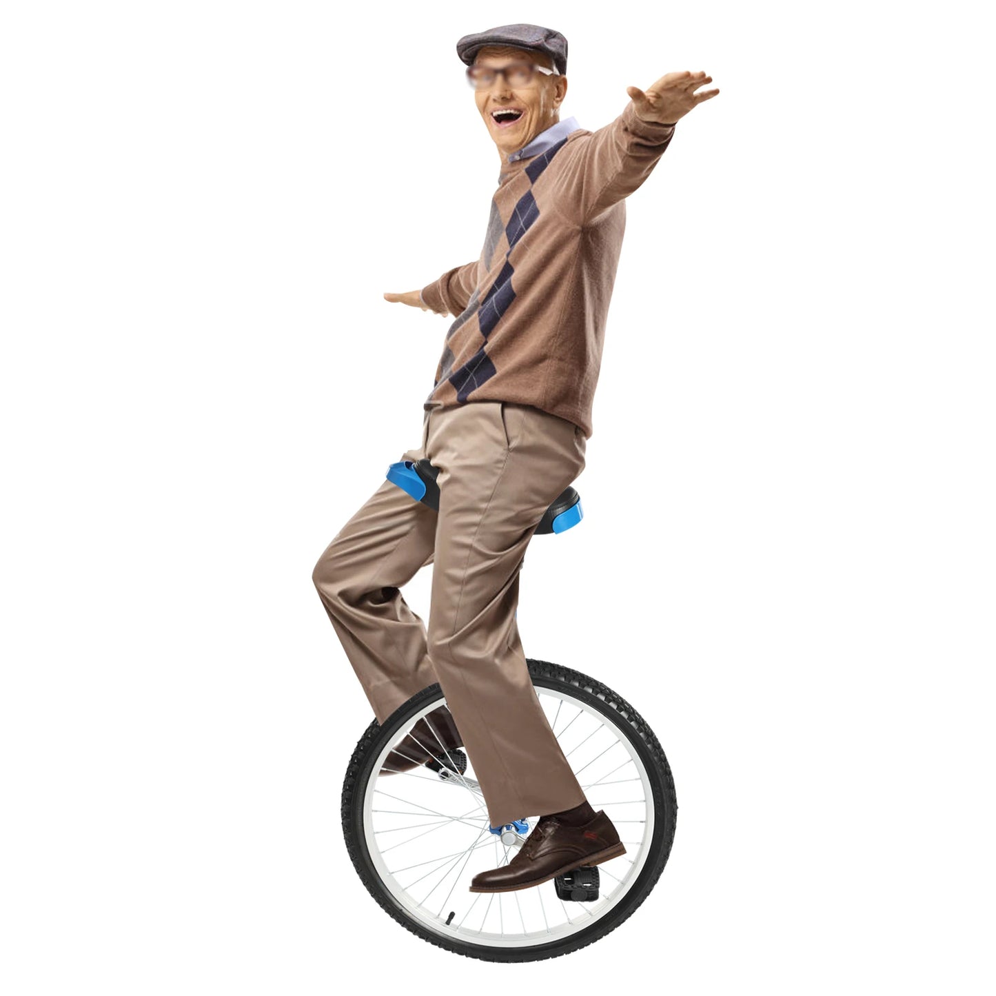 Adjustable Unicycle Manganese Steel Frame for Balance Training