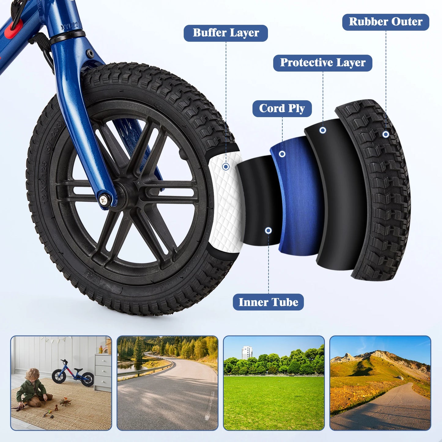 HiMISS 24V Kids Electric Balance Bike