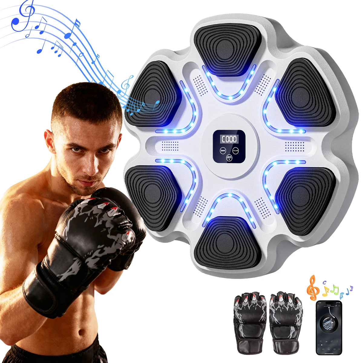 Music Boxing Machine Bluetooth Training Equipment For Home Office