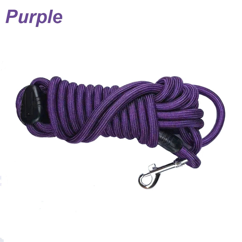 Durable Nylon Rope Dog Leash For Training and Recall For Medium and Large Dogs