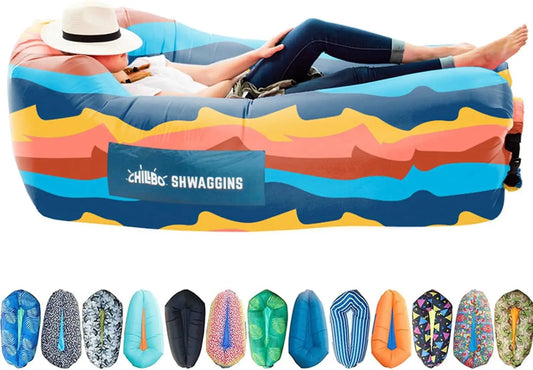 Inflatable Lounger No Pump For Beach Camping And Festivals