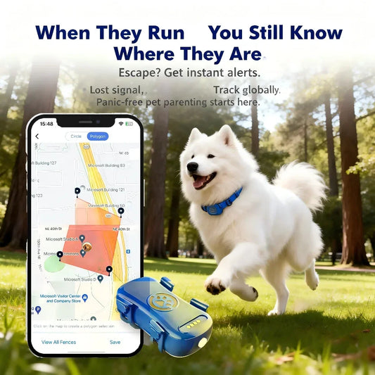 WANWAYTECH GPS Pet Tracker Unlimited Distance IoT WiFi Locator