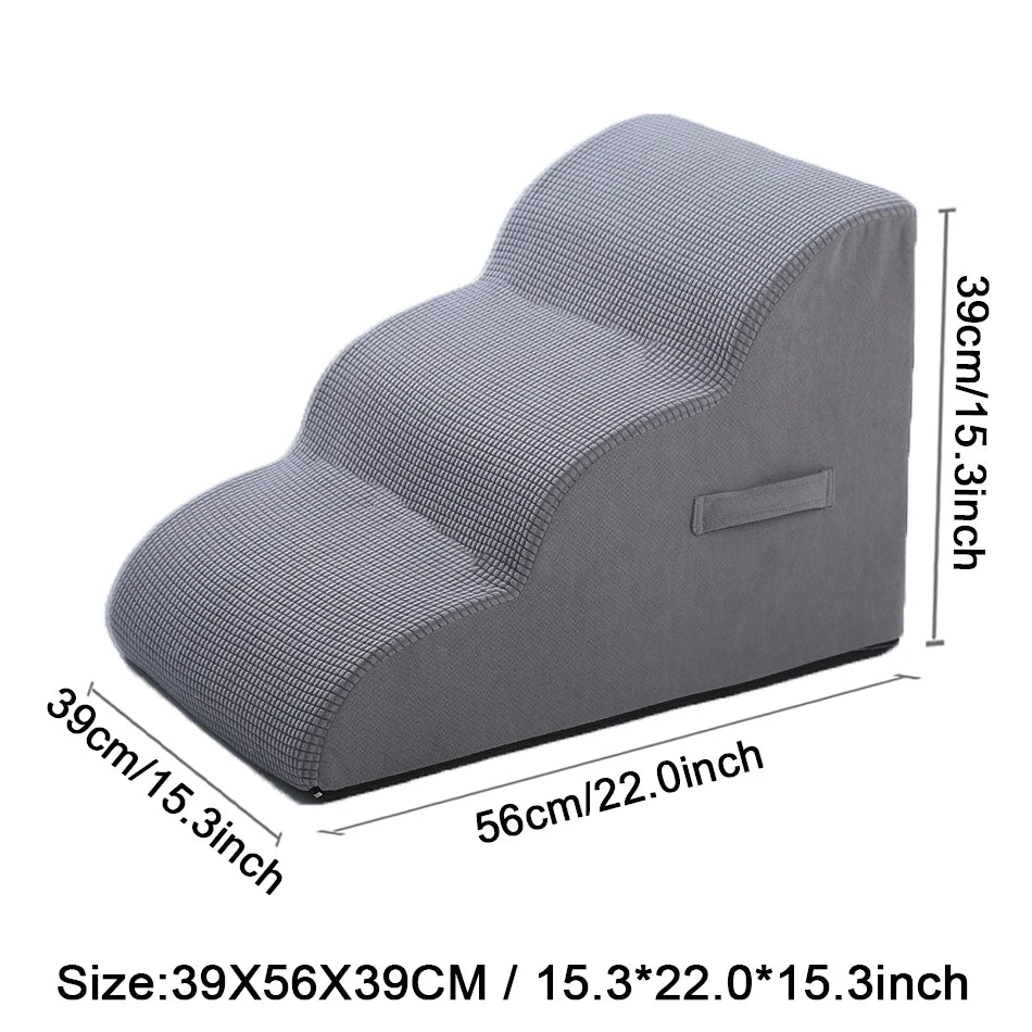 Three Step Pet Ramp for Cats and Dogs Comfort Everyday