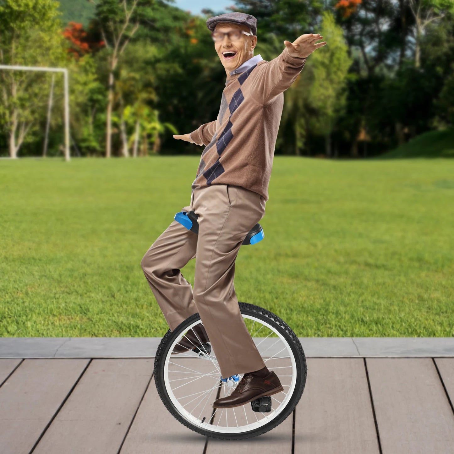 Adjustable Unicycle Manganese Steel Frame for Balance Training