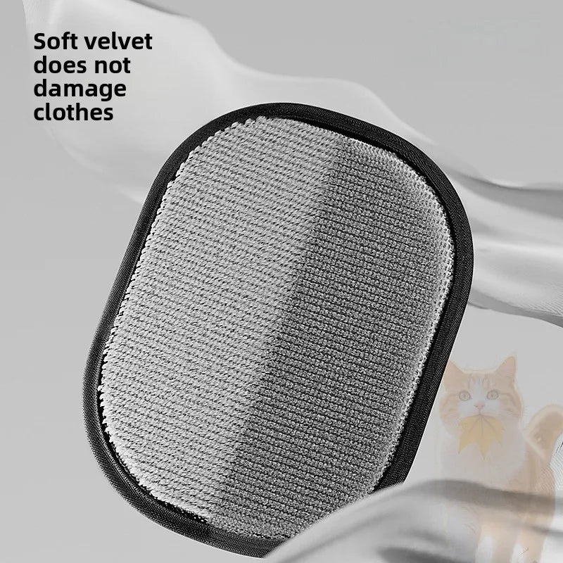 Pet Hair Removal Kit With Sticky Roller And Grooming Gloves