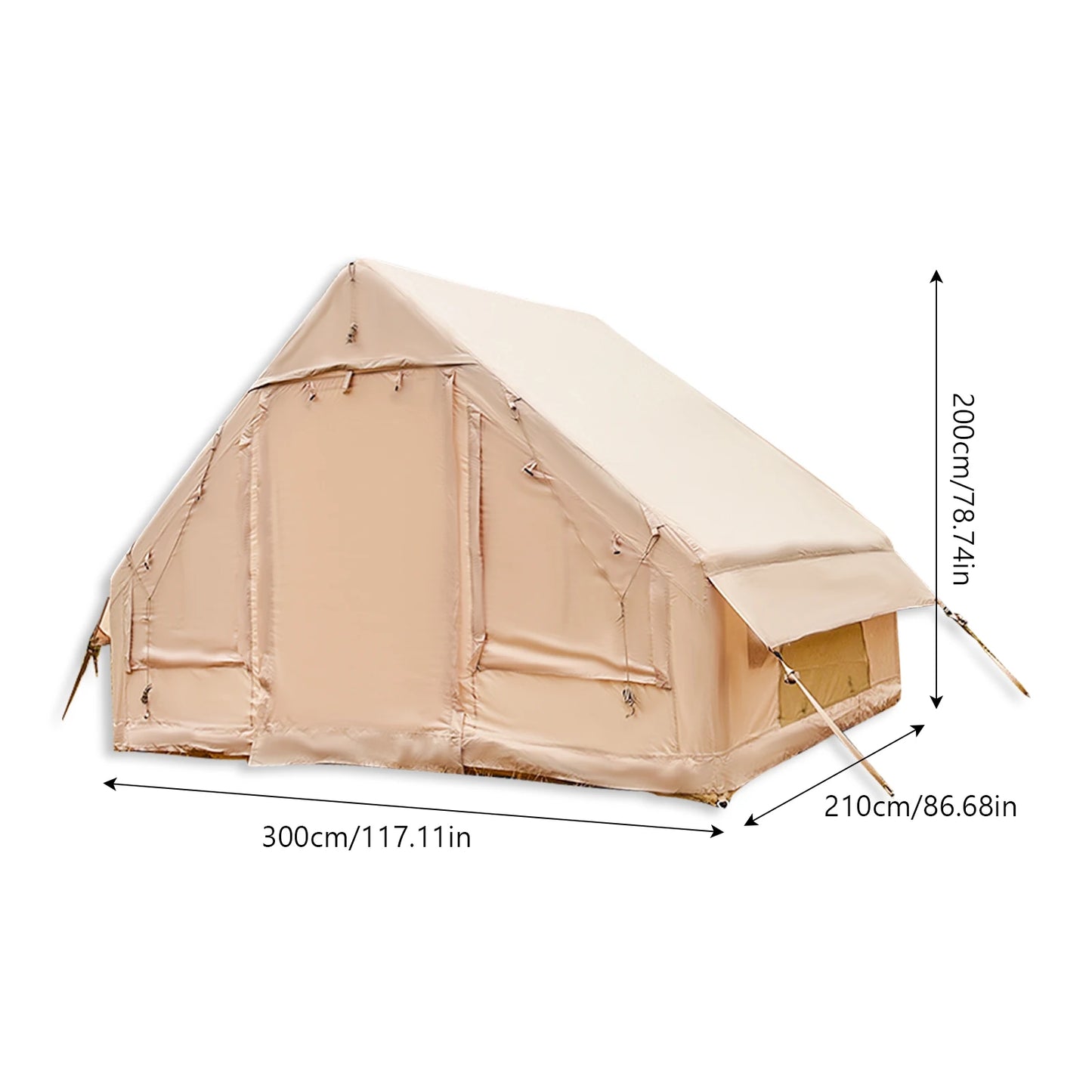 Pakicetus Inflatable Camping Tent Quick Setup For All Seasons