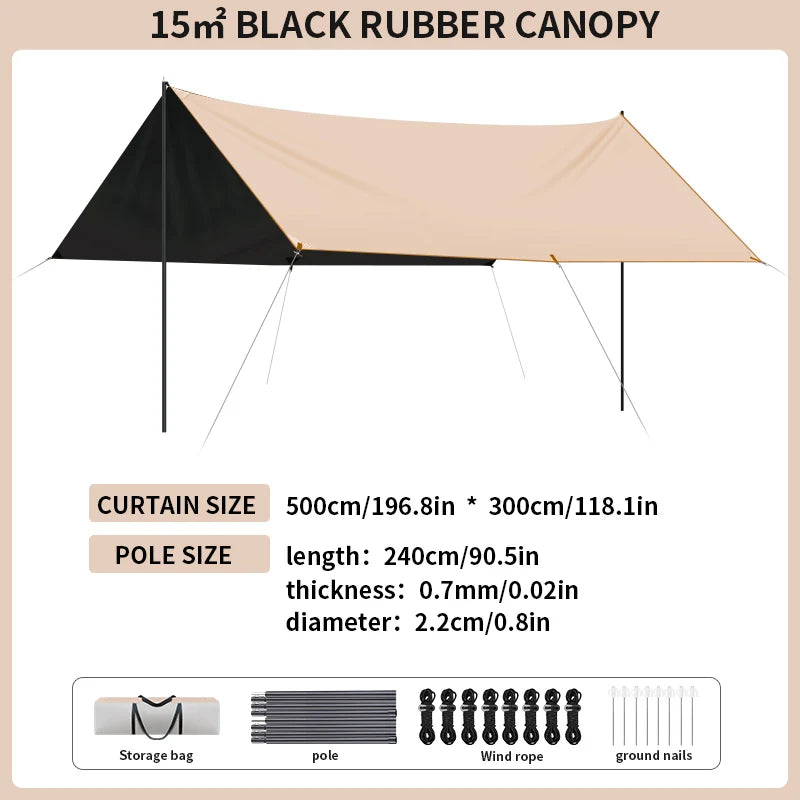 Kairoad Canopy Camping Tent Sunshade Shelter Gear Outdoor