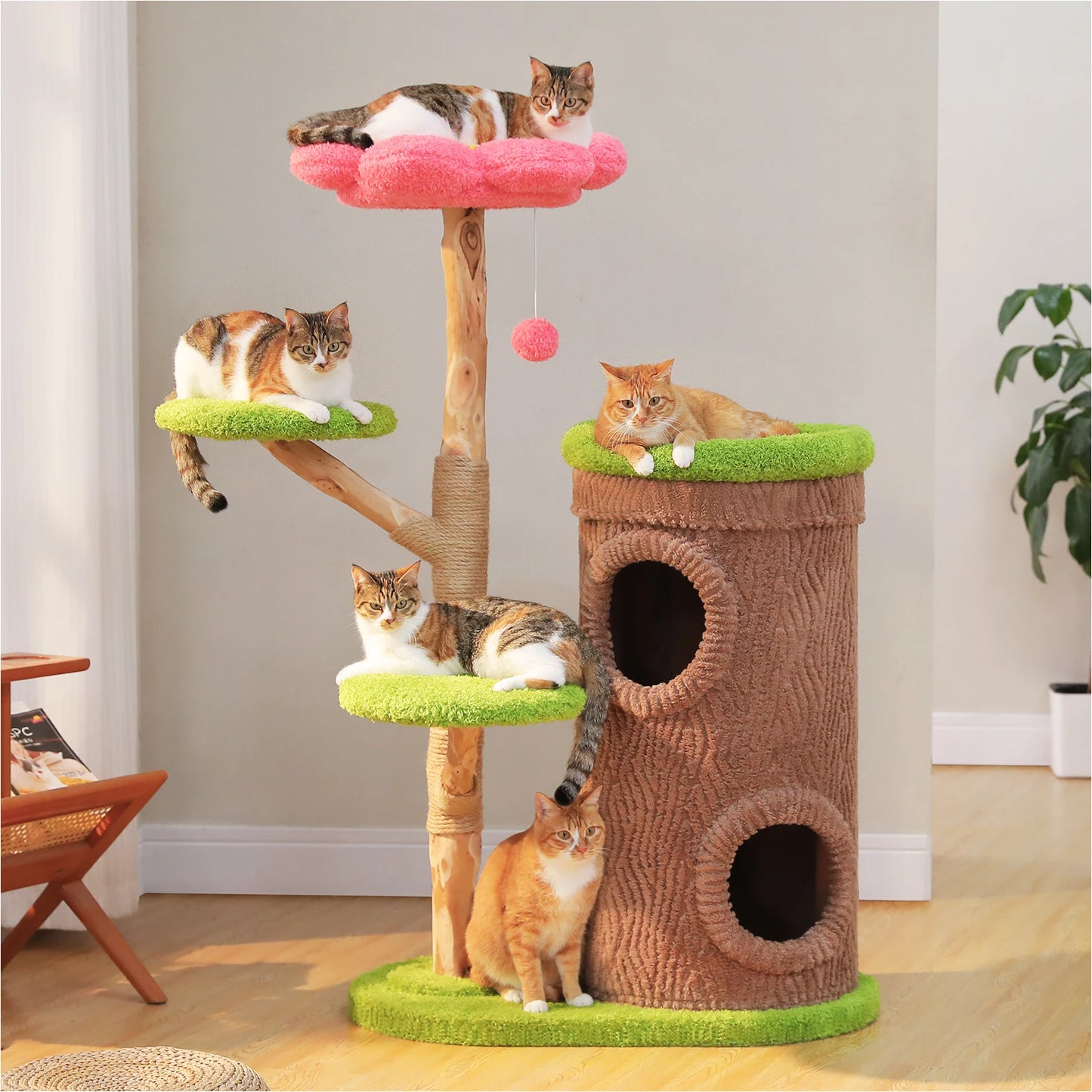 PAWZ Road Large Cat Tree With Scratching Post And Condos
