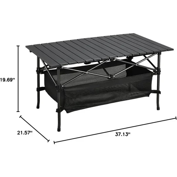 Roll-Up Ultra Compact Portable Beach Table For Camping And Travel