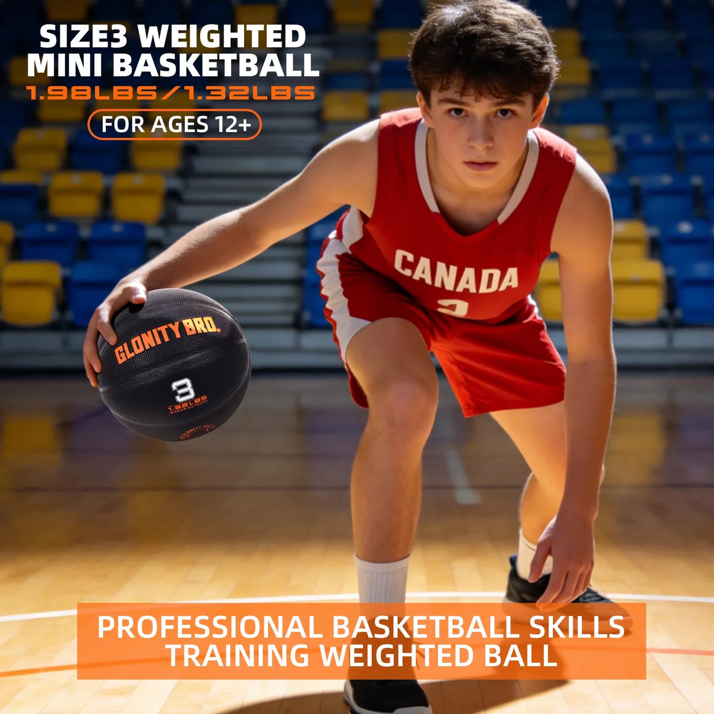 Glonity Weighted Basketball Trainer for Indoor Strength and Ball Control