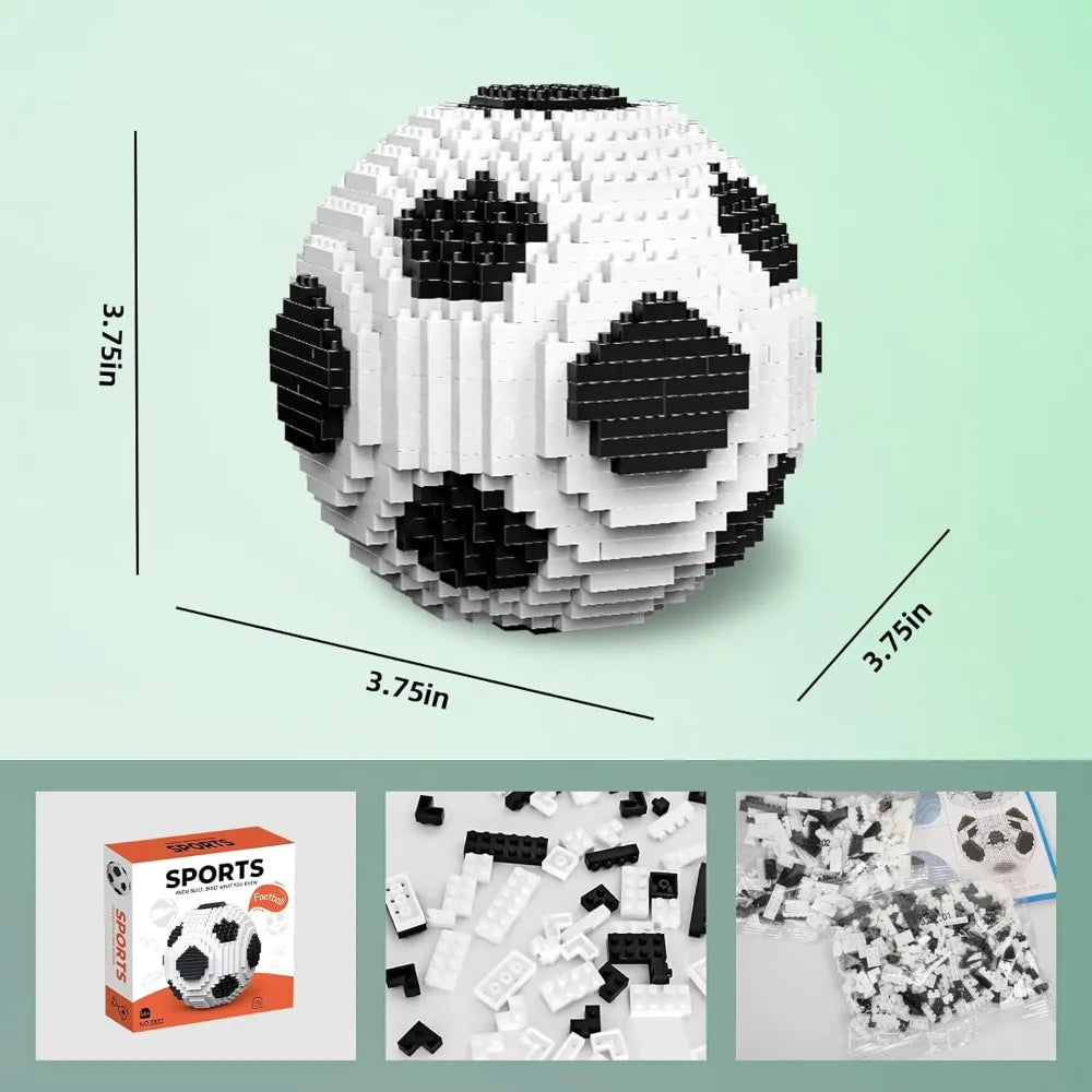 Soccer Ball Building Set Micro Bricks STEM Educational Toy