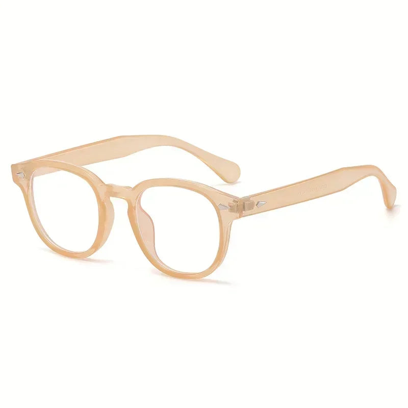 JNPCXI Retro Round Sunglasses UV400 Rivet Style