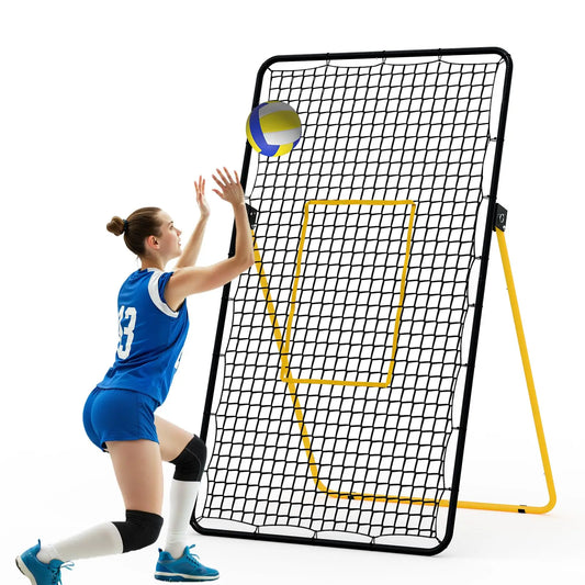 Himmis Volleyball Rebounder Net Adjustable Bounce Back Trainer