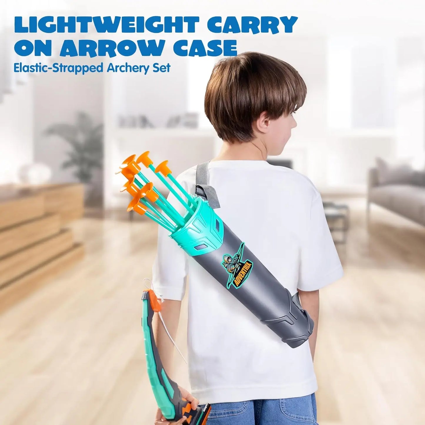 Joyfy LED-Illuminated Light Up Kids Bow And Arrow Archery Set