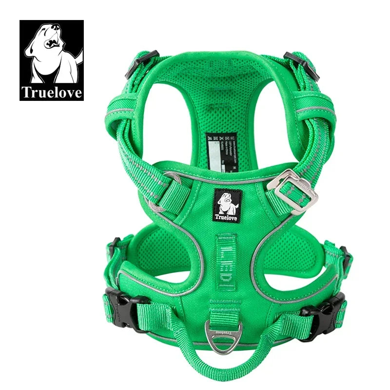 Truelove Reflective Adjustable Padded Dog Harness for All Breeds