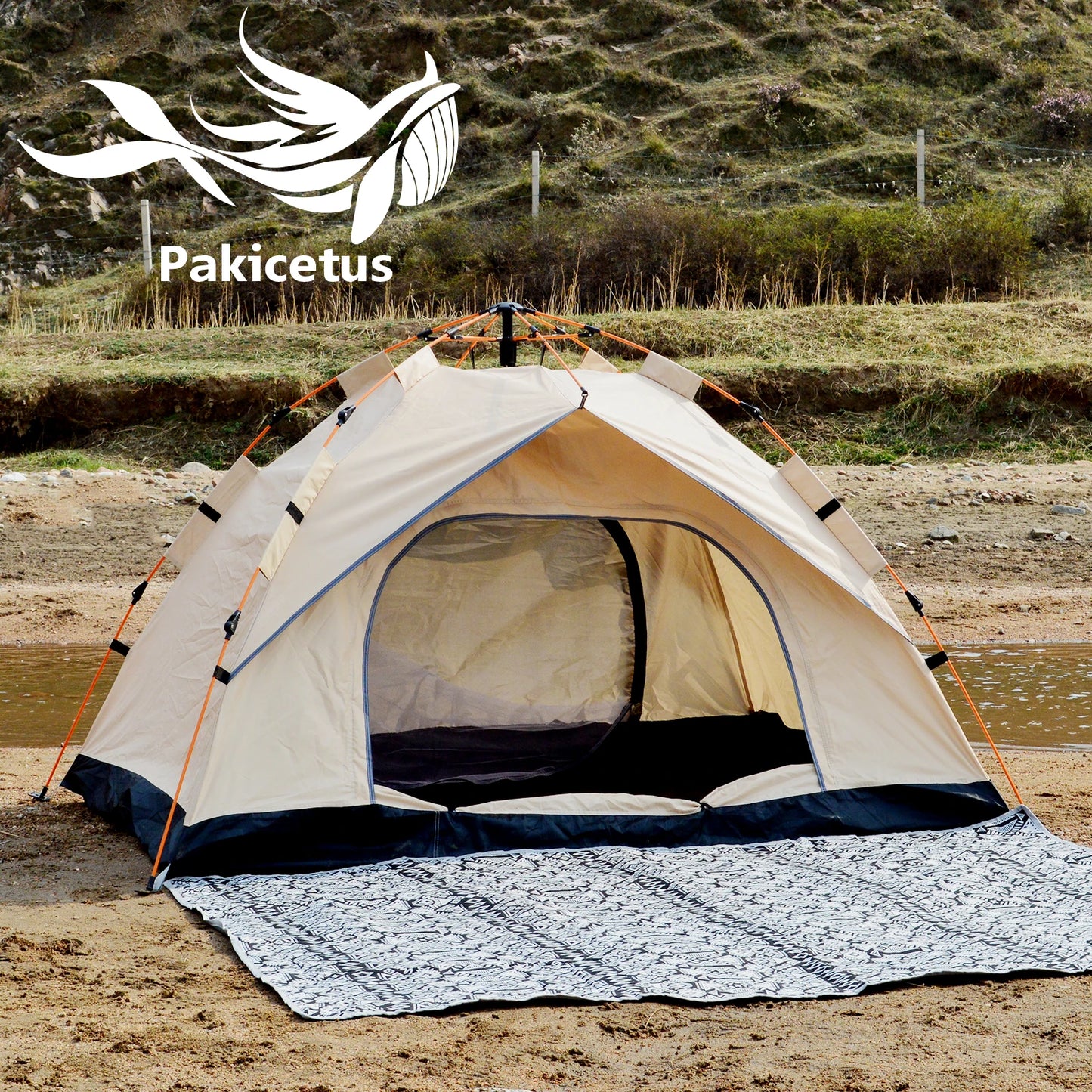 Pakicetus Instant Portable Tent Sun Rain Shelter For Beach And Camping