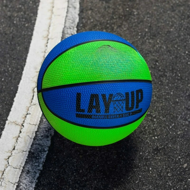 Lay-Up Mini Outdoor Basketball Durable Rubber Ball For Arcade And Hoops