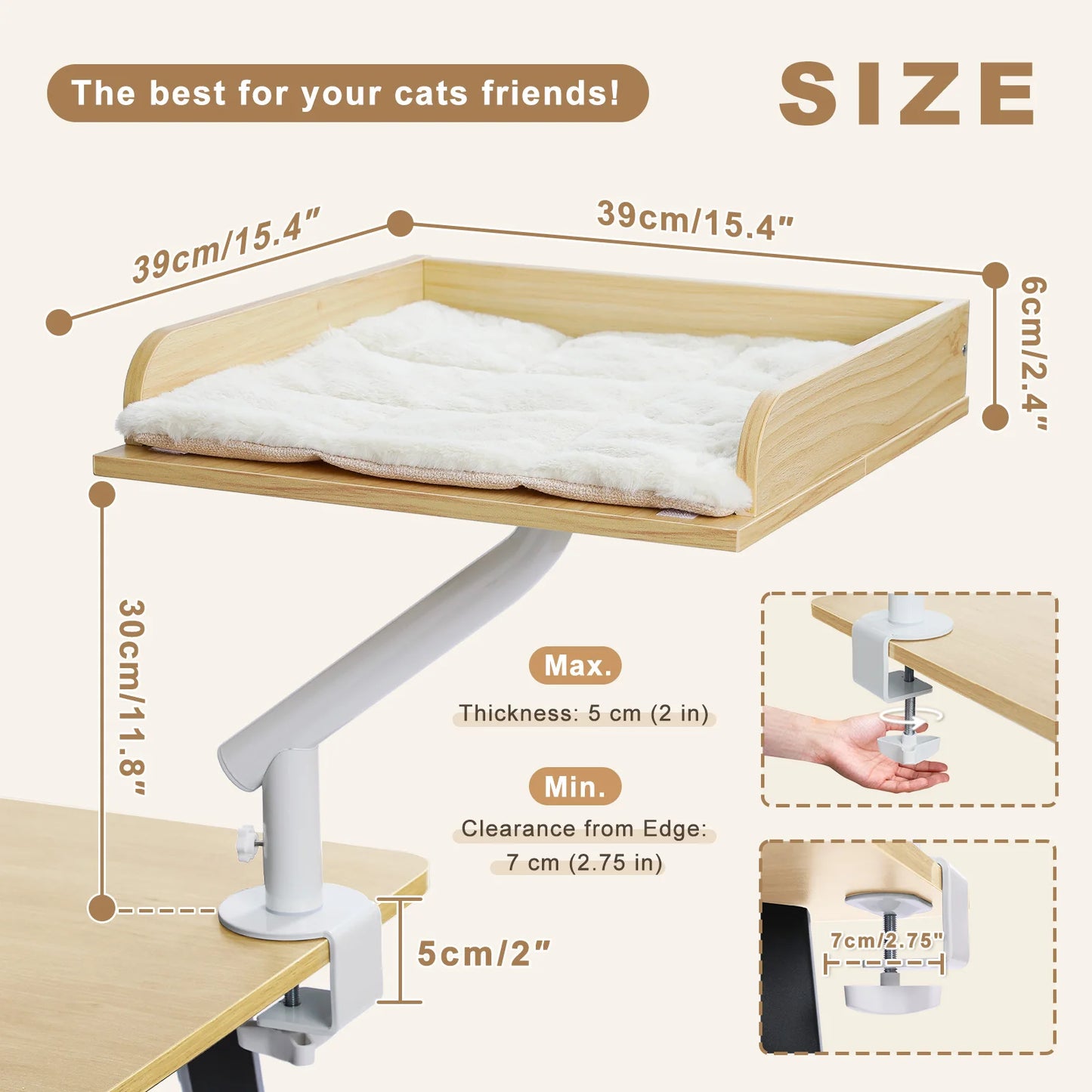 PAWZ Road Cat Desk Bed 360 Rotatable Indoor Cat Stand
