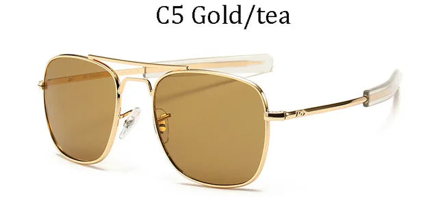 AO Men's Vintage Aviator Style Designer Sunglasses