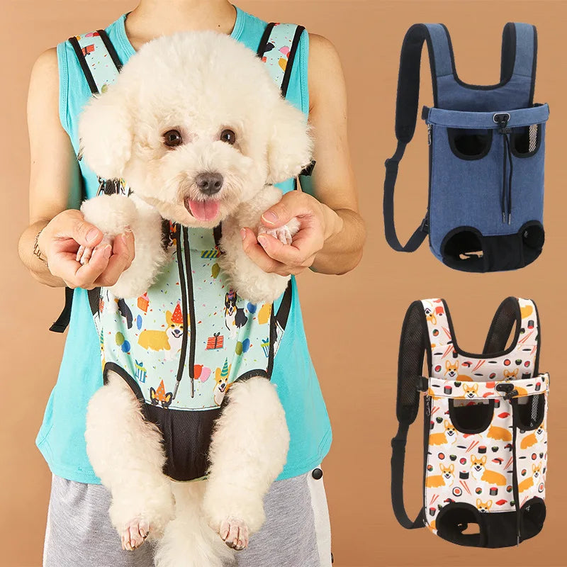 Camouflage Outdoor Dog Backpack Carrier Breathable Travel Bag For Small Dogs